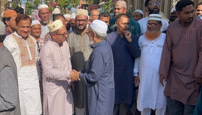 শাহজালাল উপশহর থেকে নির্বাচনী প্রচারণা শুরু খন্দকার মুক্তাদিরের