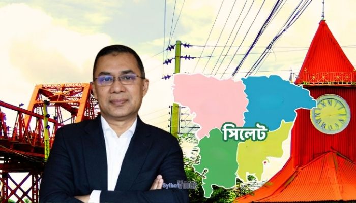 সিলেটের জনসভা শেষে মৌলভীবাজার ও হবিগঞ্জের পথে তারেক রহমান