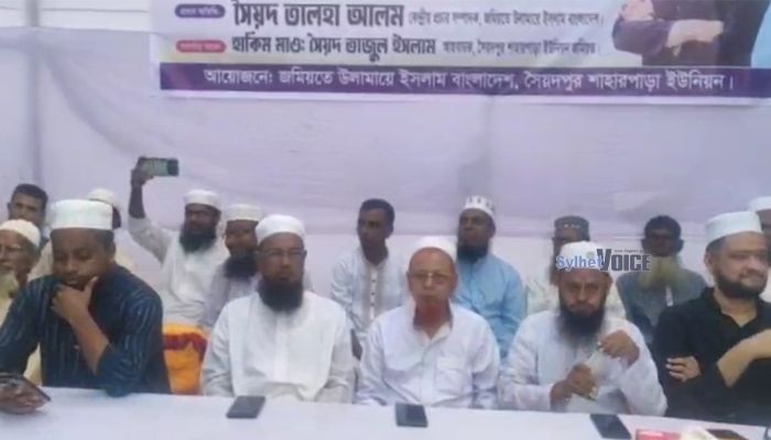 জগন্নাথপুরে জমিয়তের ১২ দলীয় জোটের প্রার্থীর নির্বাচনী জনসভা