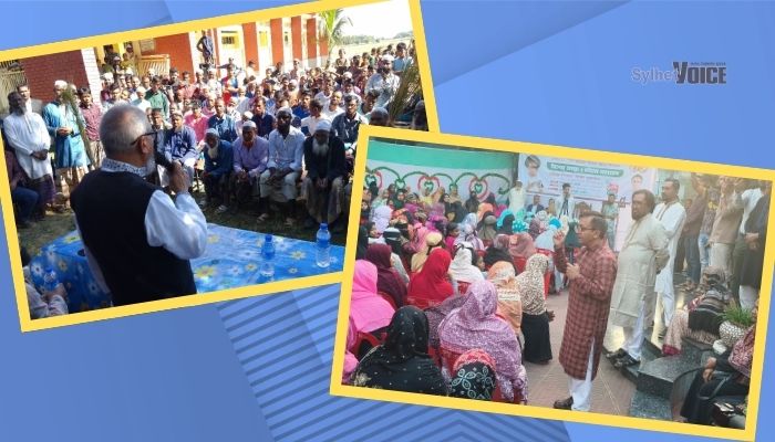 সিলেটে আচরণবিধি ভেঙে প্রচারণায় মুক্তাদির-আরিফ